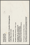 Postcard for "Arthur Smith: A Jeweler's Retrospective" exhibition at Jamaica Arts Center
