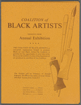 Leaflet announcing annual exhibion of the Coalition of Black Artists