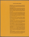 Leaflet announcing annual exhibion of the Coalition of Black Artists