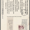 Postcard for "Black Women in Theatre: Writing and Directing" exhibition at Hatch-Billops Collection