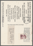 Postcard for "Black Women in Theatre: Writing and Directing" exhibition at Hatch-Billops Collection