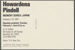 Postcard for "Howardena Pindell, Memory Series: Japan" exhibition at A.I.R. Gallery