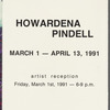 Leaflet for Howardena Pindell exhibition at G.R. N'Namdi Gallery