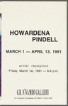 Leaflet for Howardena Pindell exhibition at G.R. N'Namdi Gallery