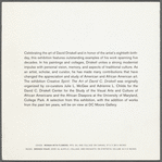Booklet for "David Driskell: Creative Spirit, Five Decades" exhibition at DC Moore Gallery