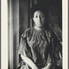 Postcard announcing "Autobiography: Sources" inteview with painter Howardena Pindell at Hatch-Billops Collection