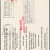 Postcard announcing interview with Frederick O'Neal, President of Associated Actors and Artistes of America at Hatch-Billops Collection