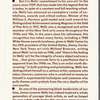 Leaflet announcing James Lesesne Wells exhibition at the 1990 National Black Arts Festival