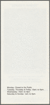 Leaflet for exhibitions opening at The Studio Museum of Harlem, December 13, 1975