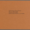 Leaflet for Elizabeth Catlett sculptural works featured in The Brockman Gallery Collection exhibition at California State University of Los Angeles