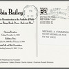 Postcard announcing "Xenobia Bailey: Paradise Under Reconstruction in the Aesthetic of Funk" at Rush Arts Gallery