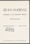 Leaflet announcing "Benny Andrews: Women I've Known Part II, Recent Paintings" exhibition at Lerner Heller Gallery