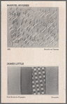 Leaflet announcing "Manuel Hughes: Paintings, Drawings, Pastels; James Little: Gouaches" exhibition at Gallery 62