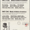 Pamphlet for "Black Artists in America?" exhibition produced by Dr. Oakley N. Holmes Jr.
