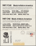 Pamphlet for "Black Artists in America?" exhibition produced by Dr. Oakley N. Holmes Jr.