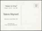 Postcard Featuring the work of Valerie Maynard