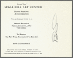Postcard announcing "Danny Simmons: A Conversation"