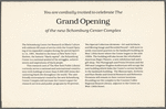 Flyer announcing the Grand Opening of the new Schomburg Center Complex and "African Presence in the Americas" event series