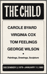 Leaflet announcing "The Child: Paintings, Drawings, Sculpture" exhibition at Gallery 62
