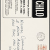 Leaflet announcing "The Child: Paintings, Drawings, Sculpture" exhibition at Gallery 62