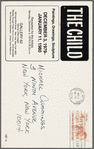 Leaflet announcing "The Child: Paintings, Drawings, Sculpture" exhibition at Gallery 62