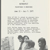 Pamphlet for "Lois Mailou Jones: In Retrospect" exhibition at Acts of Art, Inc.