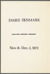 Leaflet announcing "James Denmark: Sculpture, Paintings, Drawings" exhibition at Acts of Art, Inc.