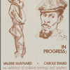 Leaflet announcing "In Progress: Sculpture, Paintings, Graphics" an exhibition of works by Valerie Maynard and Carole Byard at Gallery 1199