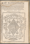 Ad Catholicum, pariter et invictissimum Phillippum Dei gratia Hispaniarum regem 