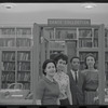 Staff members Genevieve Oswald, Miriam Gross, Leroy Fentress, and Jacqueline Maskey in the Dance Collection of the New York Public Library