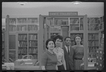 Staff members Genevieve Oswald, Miriam Gross, Leroy Fentress, and Jacqueline Maskey in the Dance Collection of the New York Public Library