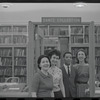 Staff members Genevieve Oswald, Miriam Gross, Leroy Fentress, and Jacqueline Maskey in the Dance Collection of the New York Public Library