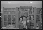 Staff members Genevieve Oswald, Miriam Gross, Leroy Fentress, and Jacqueline Maskey in the Dance Collection of the New York Public Library