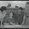 Staff members Miriam Gross, Genevieve Oswald, Leroy Fentress, and Jacqueline Maskey in the Dance Collection of the New York Public Library