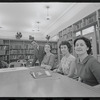 Staff members Leroy Fentress, Jacqueline Maskey, Miriam Gross, and Genevieve Oswald in the Dance Collection of the New York Public Library