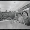 Staff members Leroy Fentress, Jacqueline Maskey, Miriam Gross, and Genevieve Oswald in the Dance Collection of the New York Public Library