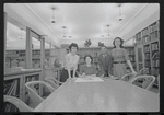 Staff members Miriam Gross, Genevieve Oswald, Leroy Fentress, and Jacqueline Maskey in the Dance Collection of the New York Public Library