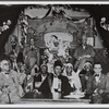 Prophet Noble Drew Ali (seated on platform, third from left), founder of the Moorish Science Temple of America, with guests, including Oscar Stanton De Priest (on platform, far right) and Temple members