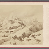 Eispressung und Bergung des ausgesetzten Proviantes und der Boote auf eine noch ungebrochene Scholle, Frühjahr 1873