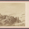 Ankunft der Schlittenreisenden im äussersten Norden des Franz-Josef-Landes, 82 Grade, 5 Minuten, am 12. April 1874: Cap Wien im Hintergrunde