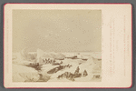 Scene aus dem Rückzuge nach Europa : das Uebersetzen über die Schollen und die Durchfahrt im Eise, Sommer 1874
