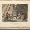 Interior of a Cree Indian Tent