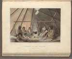 Interior of a Cree Indian Tent