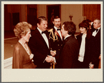 Nancy Reagan, President Ronald Reagan, Joseph Papp and Gail Merrifield Papp at White House visit