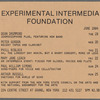 Experimental Intermedia Foundation flier