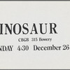 Dinosaur L at CBGB flier