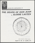 The Death of Don Juan by Elodie Lauten, program