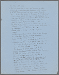 [Anon.] Holograph fragments. Some pages paginated 1-3