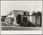 Completed cinder block houses. Greenbelt, Maryland