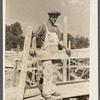 Foreman of sawmill construction and member of the Otsego Forest Products Coop. Otsego County, New York